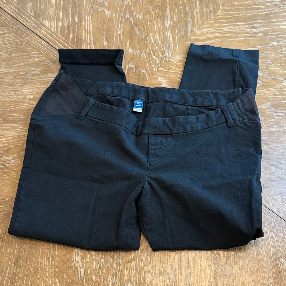 Old Navy Maternity Side Panel Pixie Pants - image 1
